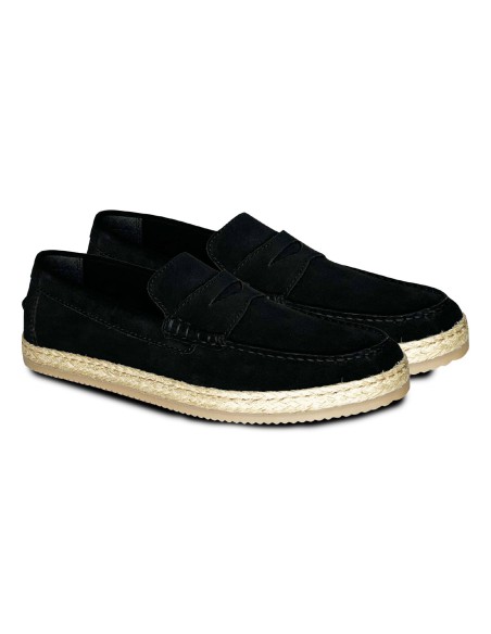 espadrilles suède noir CR-24242-BLACK